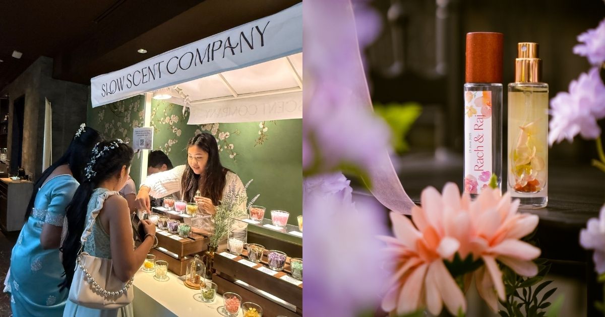 slow scent company - wedding perfume bar
