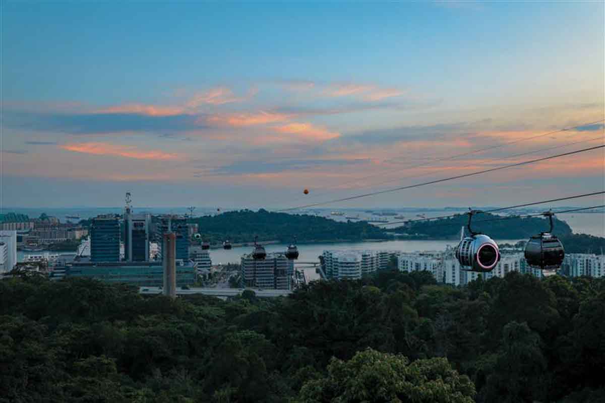 best restaurants Christmas - mount faber view