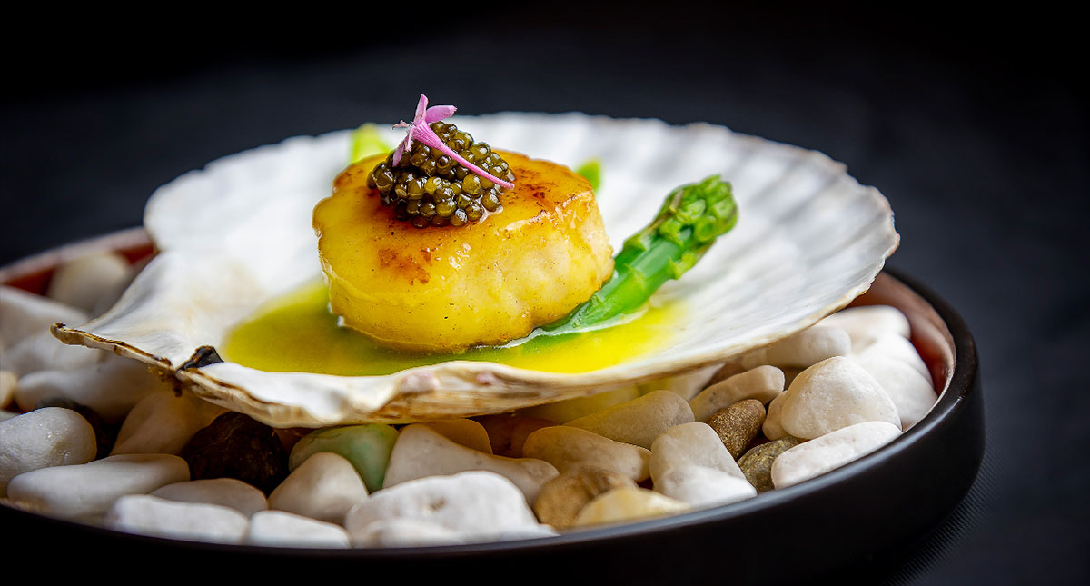 best restaurants Christmas - scallop