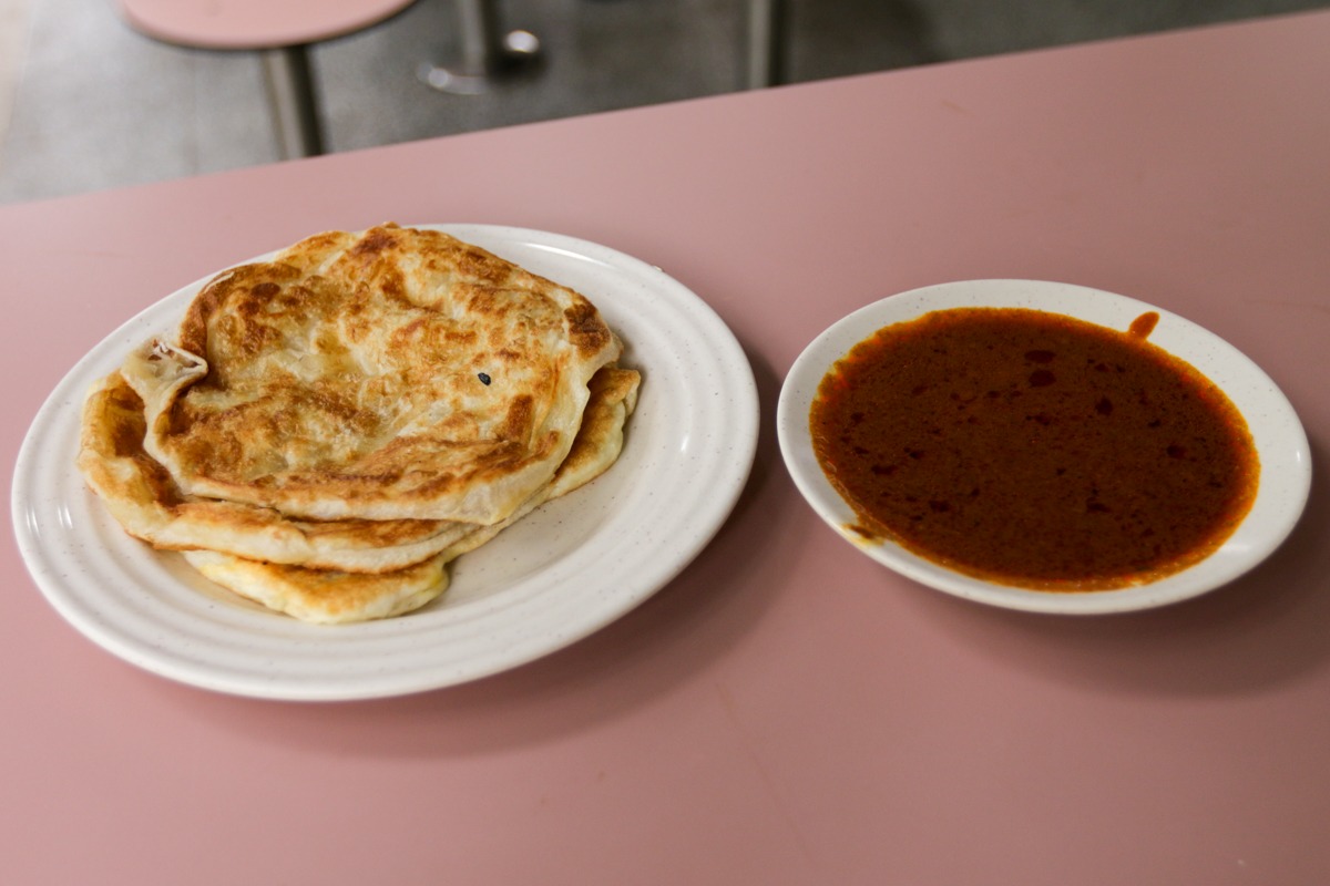 Roti prata flatbread