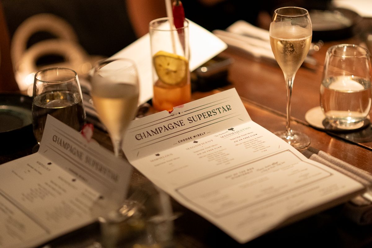 Firangi Superstar - Champagne Superstar F1 Edition menu