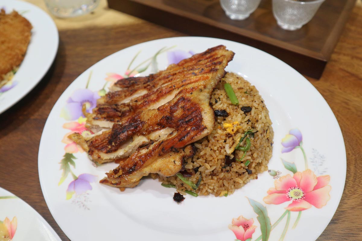 5 dollar fried rice - mala chicken