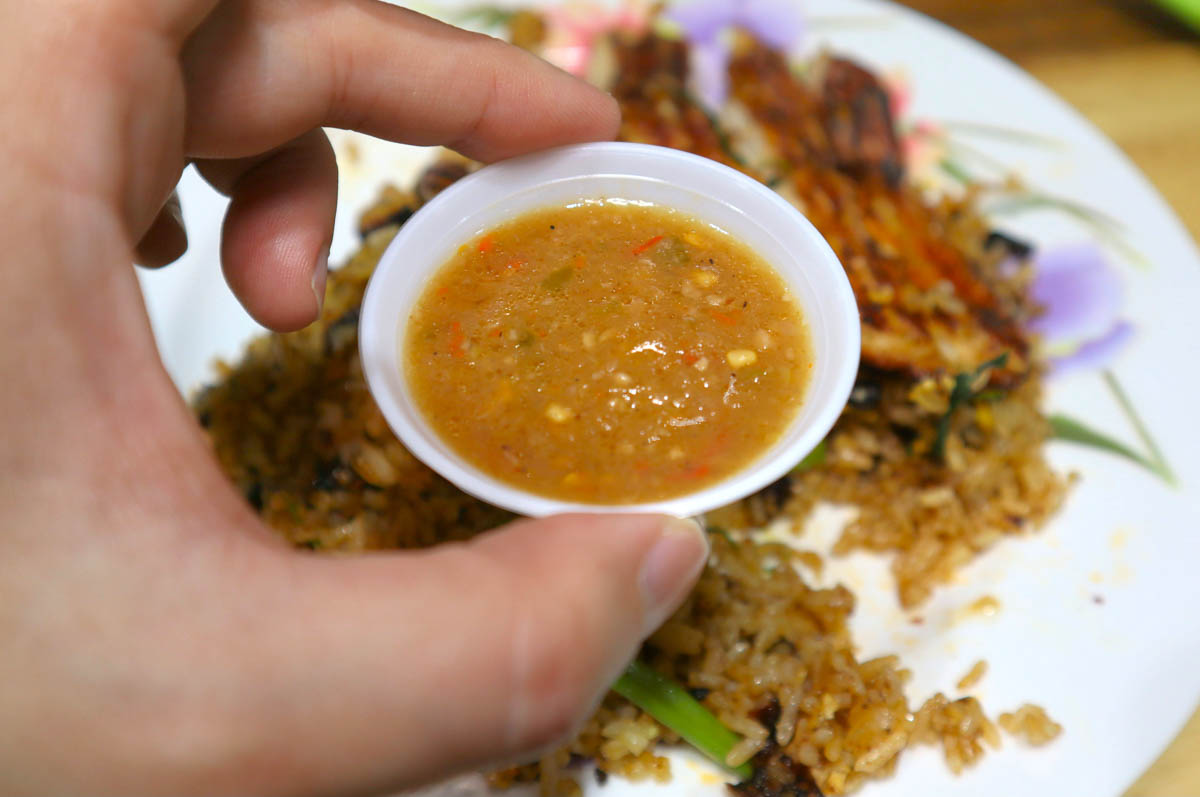 5 dollar fried rice - sambal