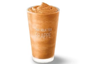 MCD Tom Yum Burgers - thai milk tea frappe MCD Tom Yum Burgers - thai milk tea frappe