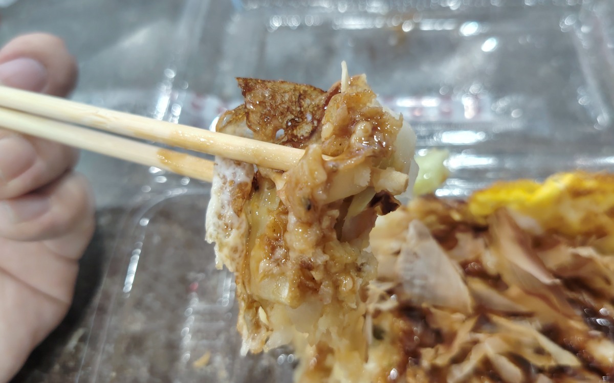 Simei MRT pasar malam - salmon okonomiyaki