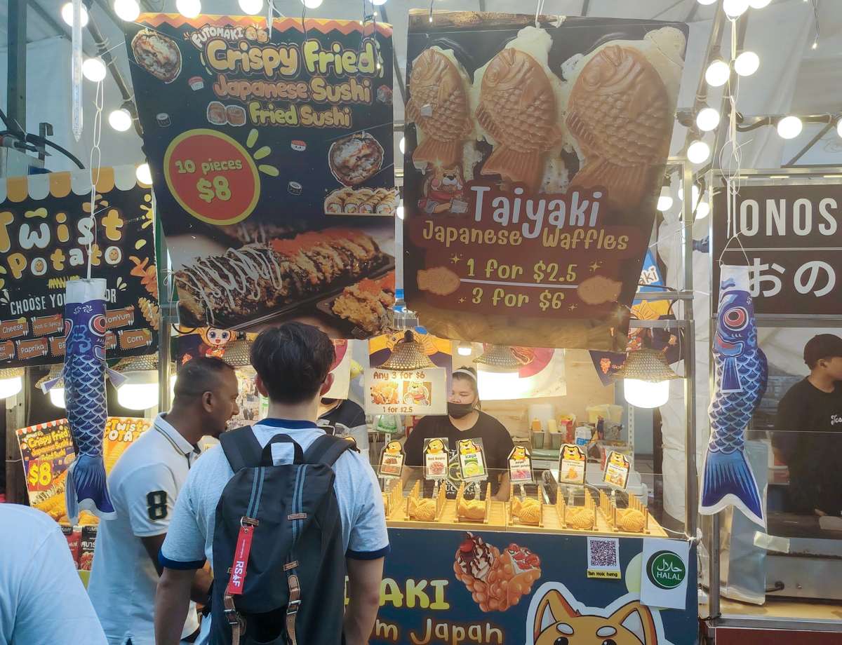 Simei MRT pasar malam - taiyaki stall