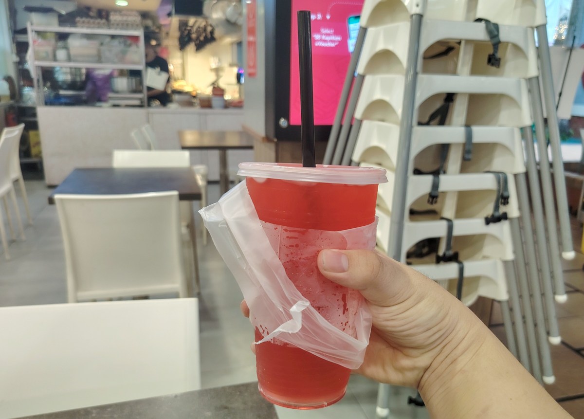 Simei MRT pasar malam - watermelon and lychee drink