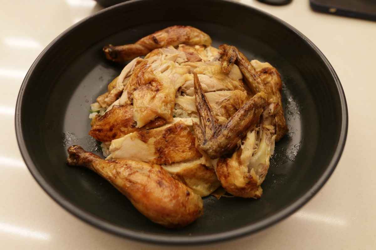 Tiong Bahru Chicken Rice Takashimaya -oven baked whole chicken with japanese rice
