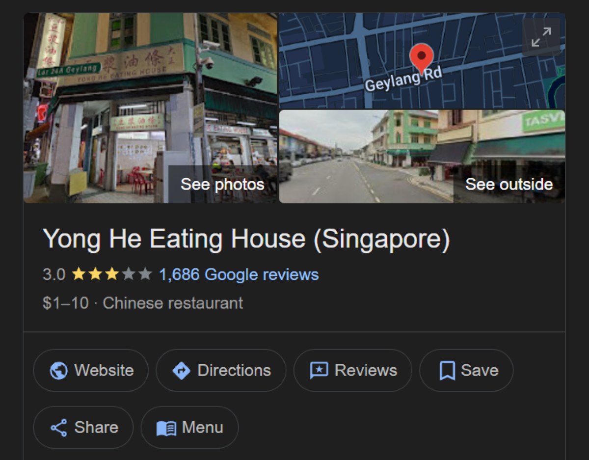 Yong He closure - google reviews score
