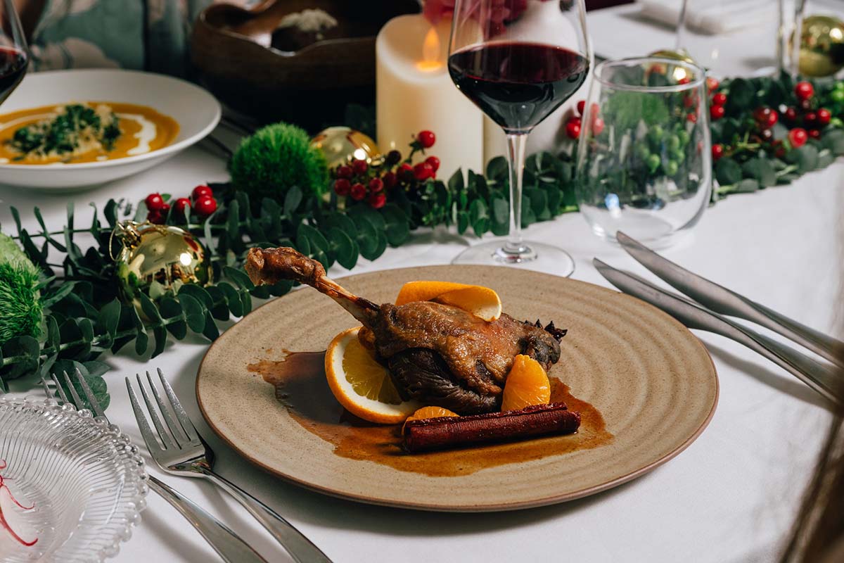 christmas restaurants 2025 - camille duck