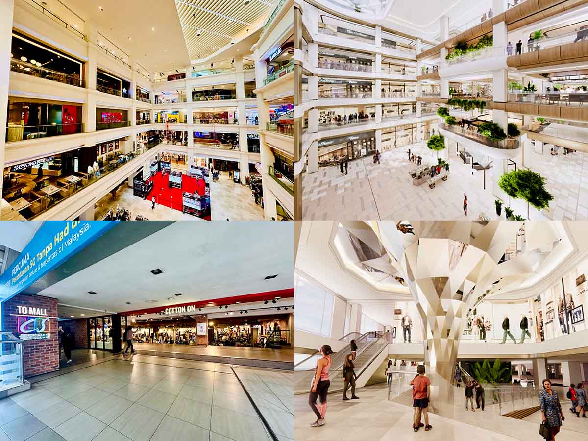 Johor Bahru City Square Upgrade - Interior comparison