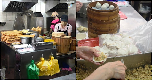taiwan - shop making dumplings