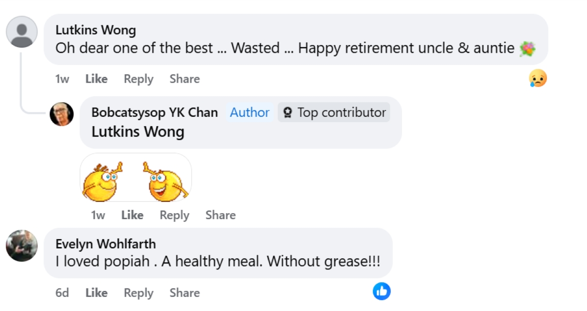 968 popiah closure - reactions on facebook