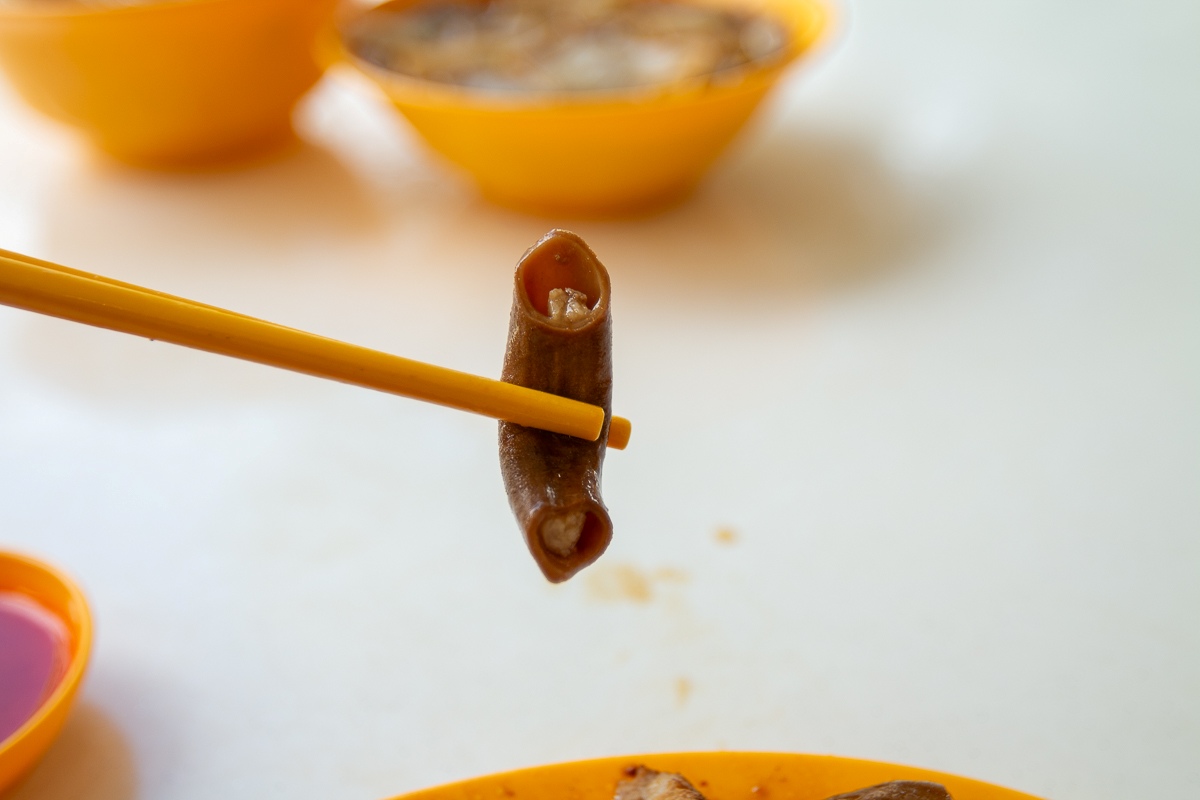 Ah Keat Pig's Organ Soup and Kway Chap - small intestines Ah Keat Pig's Organ Soup and Kway Chap - small intestines