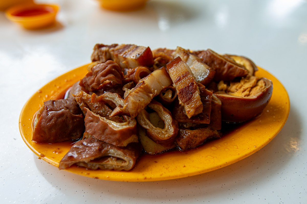 Ah Keat Pig's Organ Soup and Kway Chap - plate of kway chap Ah Keat Pig's Organ Soup and Kway Chap - plate of kway chap