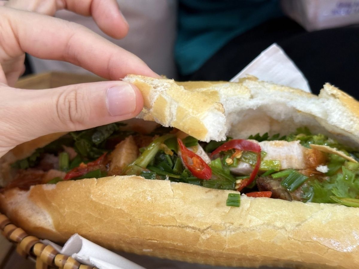 Hi Banh Mi -Roasted Pork Banh Mi bread