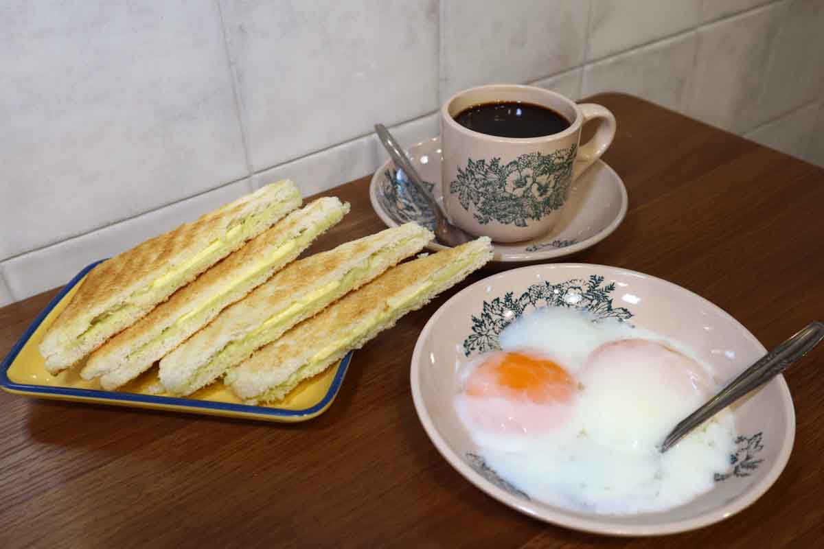 wanglee cafe - kaya toast set