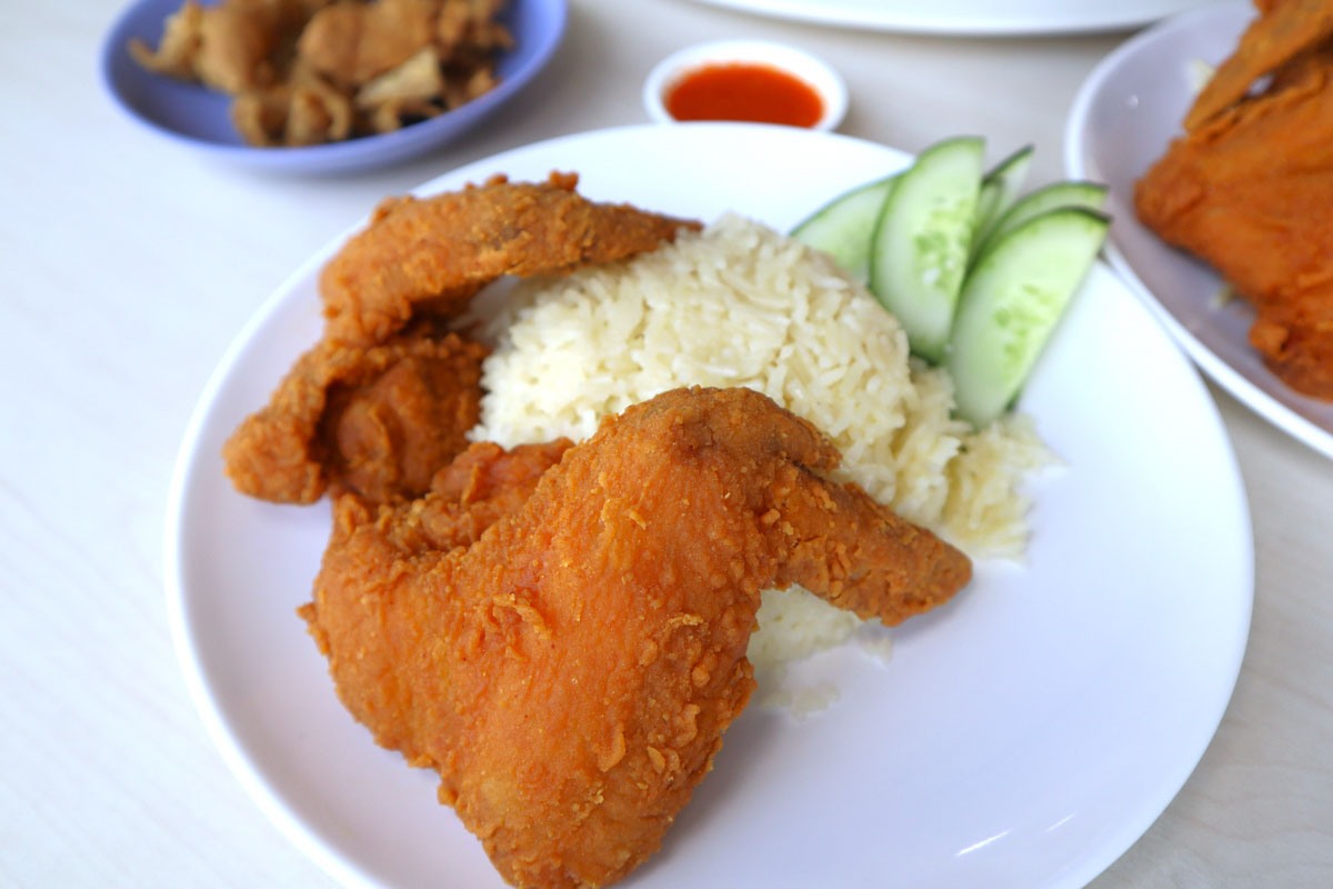 OMG Fried chicken - rice chicken wing
