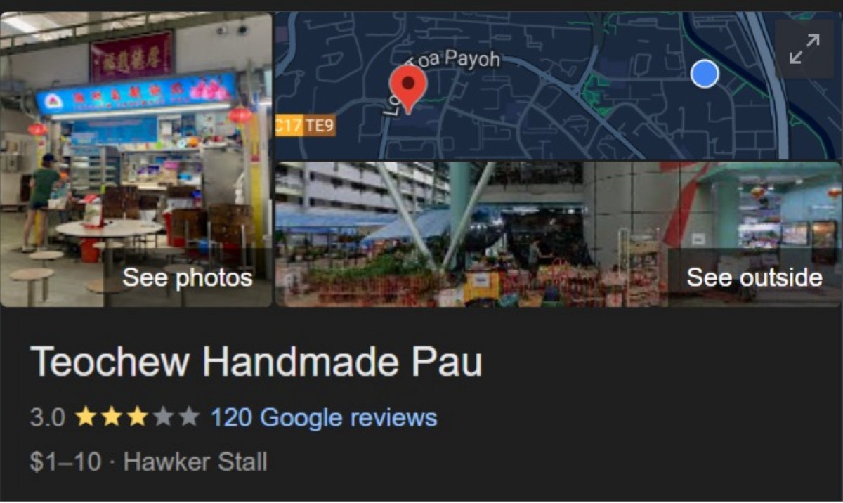 Teochew Handmade Pau closes - google reviews rating