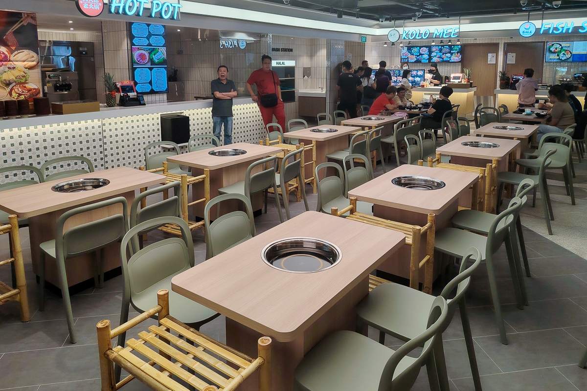 West Mall Kopitiam - special hotpot tables West Mall Kopitiam - special hotpot tables