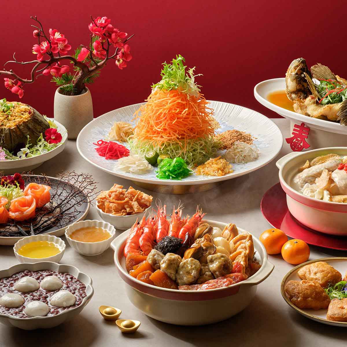 CNY 2026 reunion dinner - xin cuisine food lineup