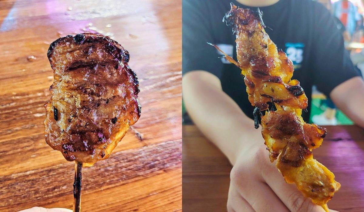 Yishun MRT Trade Fair - mooping and chicken stick