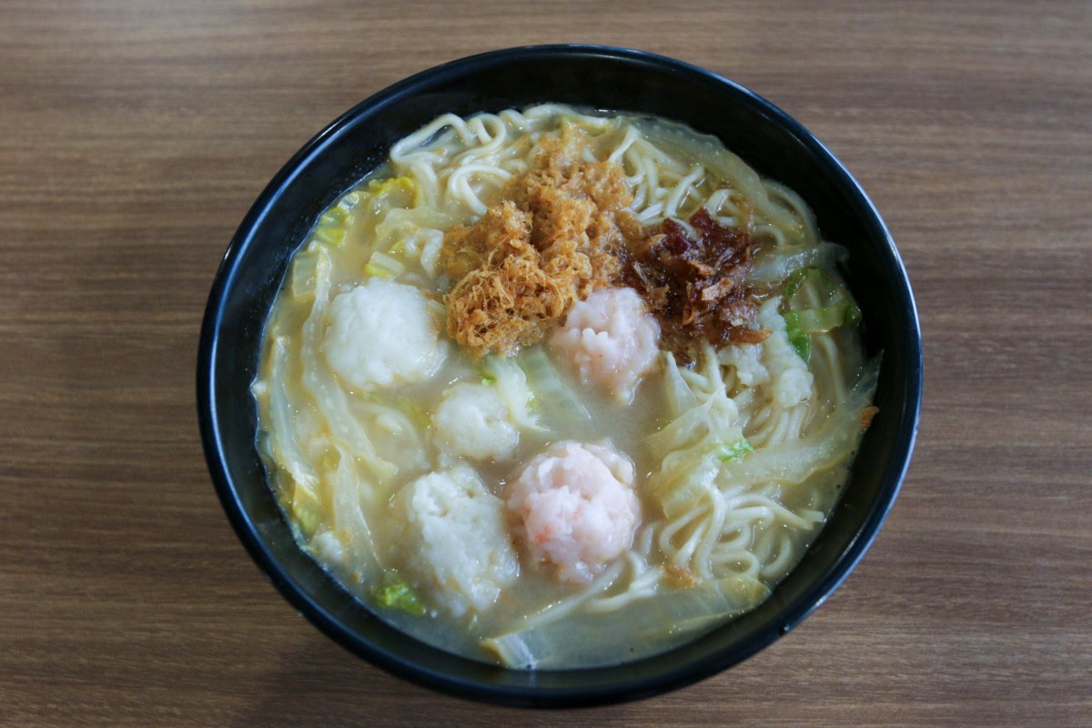 You Fu Ban Mian Ramen - signature prawn & fish paste ramen You Fu Ban Mian Ramen - signature prawn & fish paste ramen