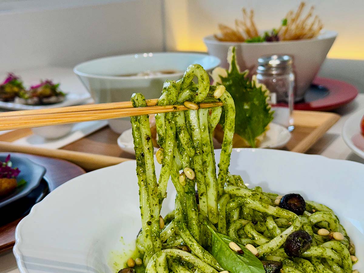 By Age 18 - Udon with pesto