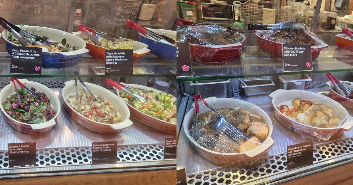 expensive cai fan showdown - muji cafe food choices