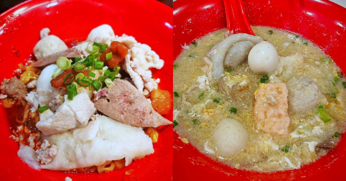 liang ji chinatown - mee pok stall dishes