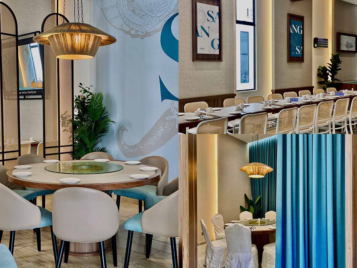 SANG Seafood - Rooms & seatings