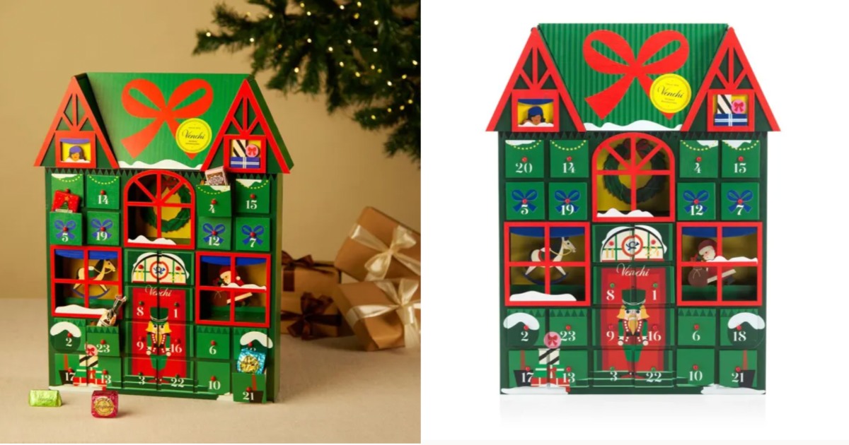 venchi - wooden advent calendar