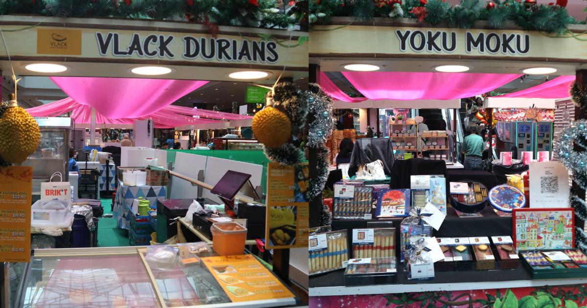 jurong point christmas fair - durian