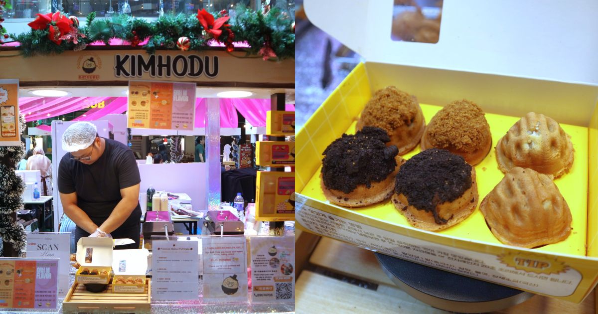 jurong point christmas fair - walnut cake