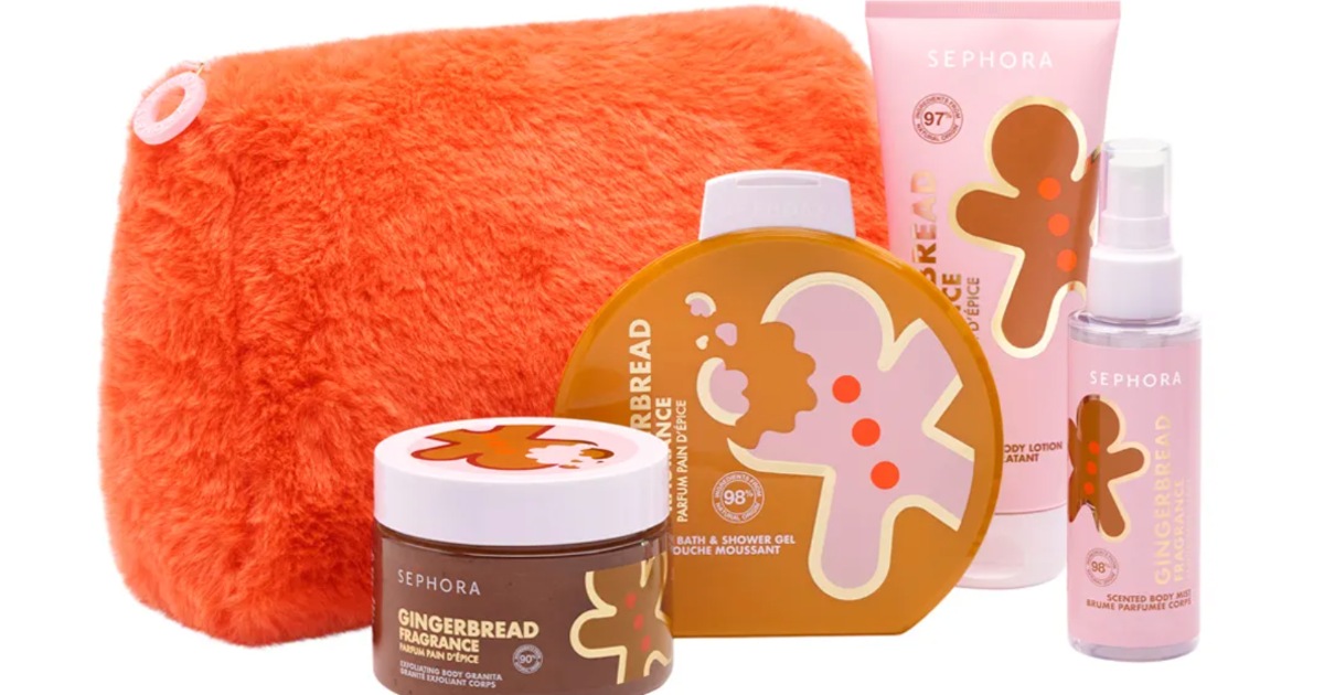xmas - pouch with skin care