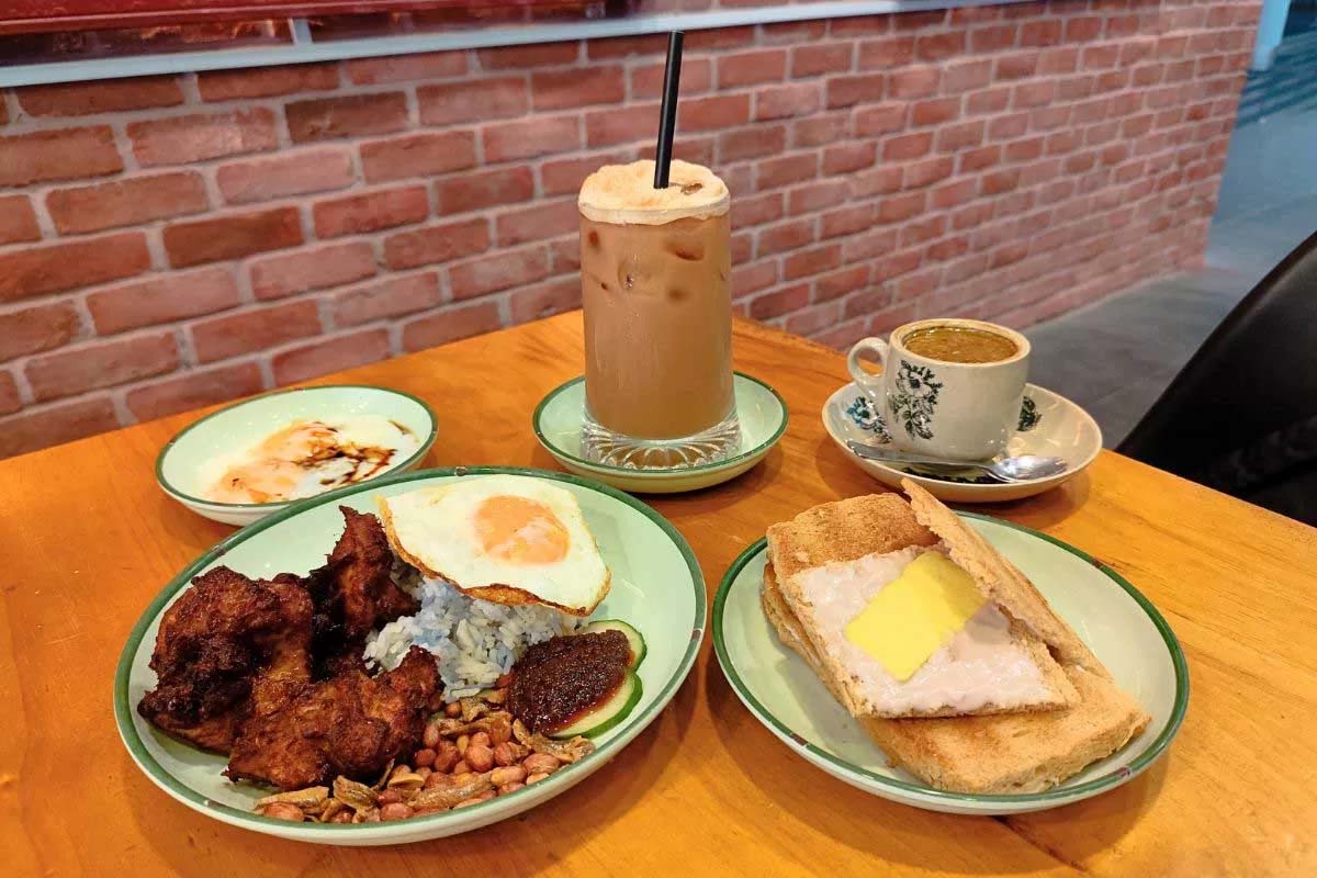 nanyang style cafes - ah nam kopi food