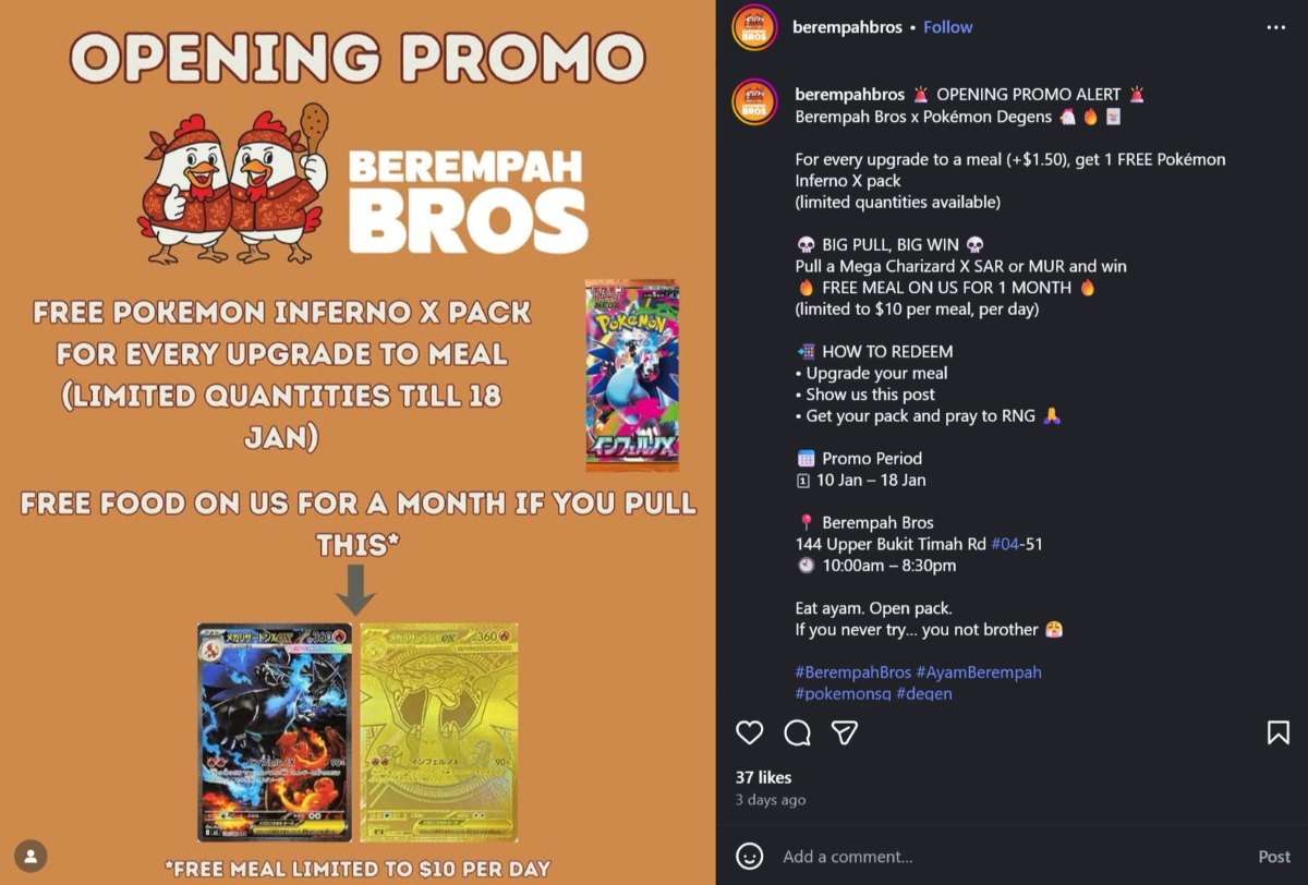 Berempah Bros opens - opening promotion