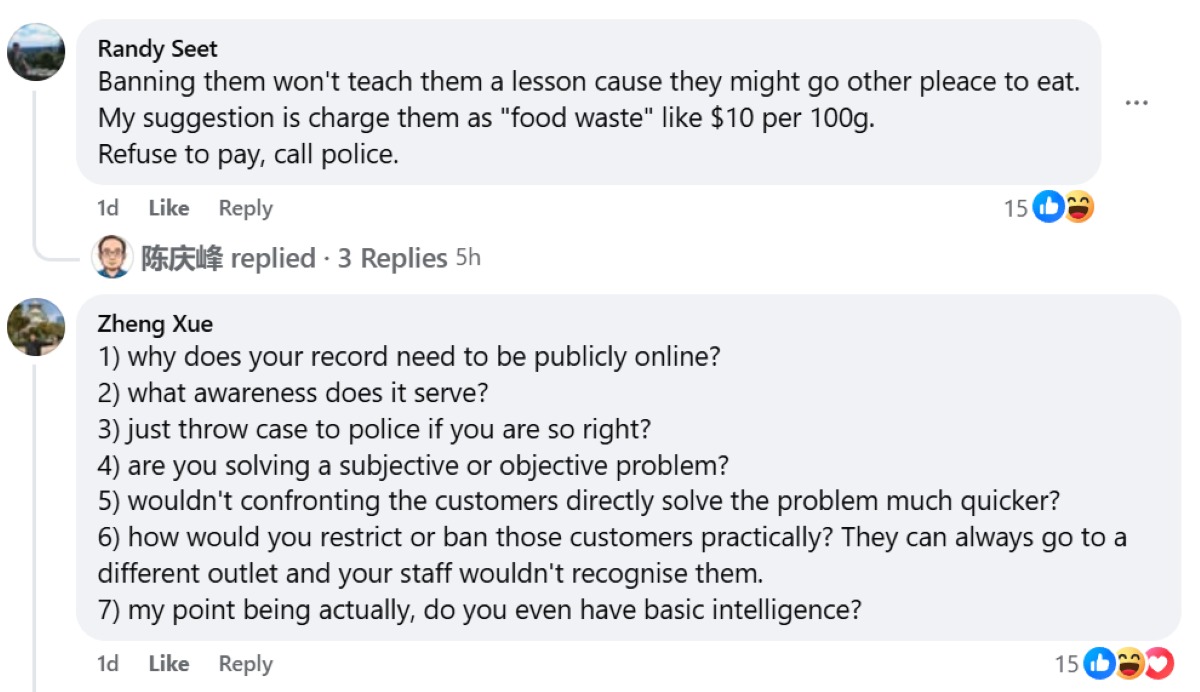 Family Mookata threats - facebook comments