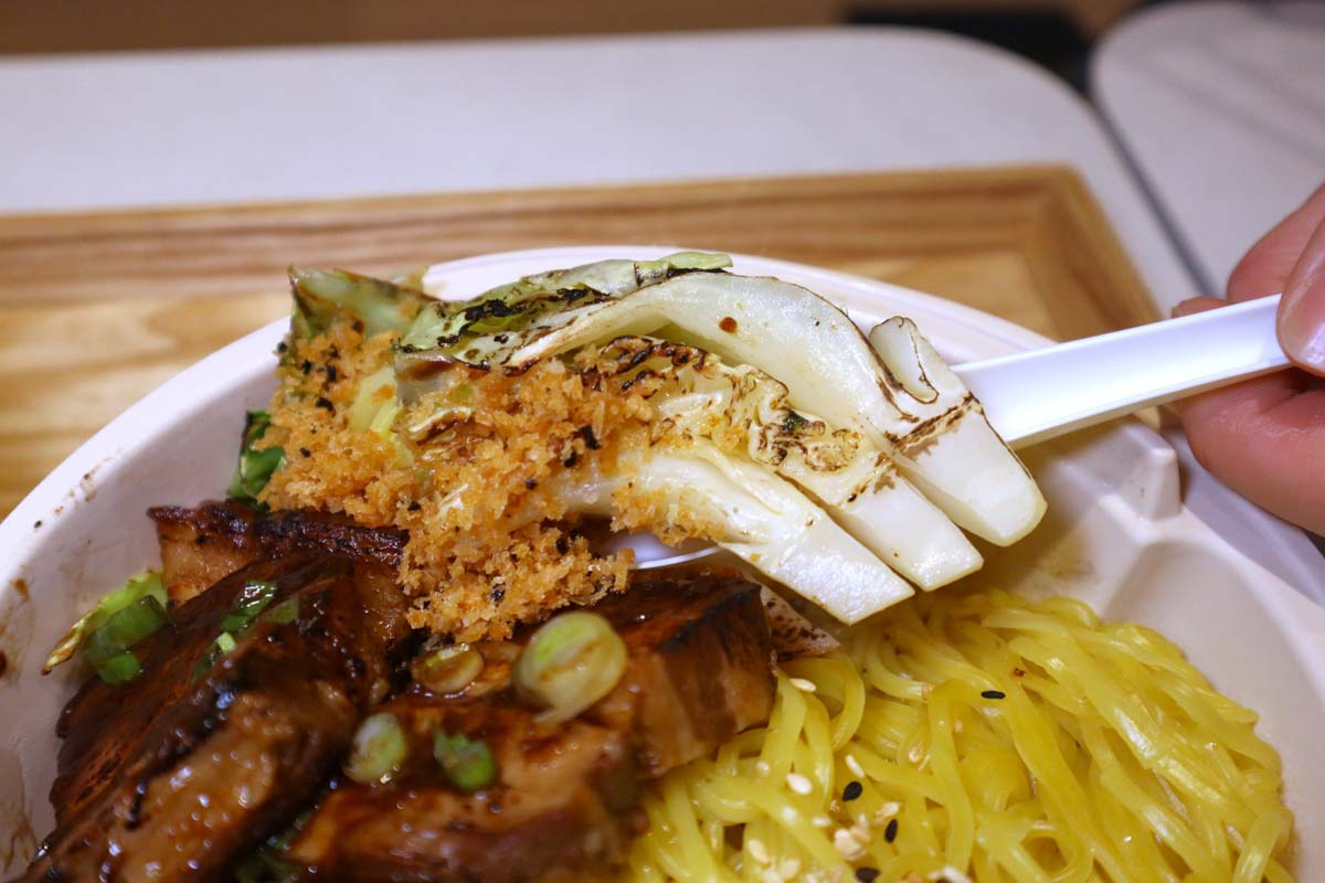 broth bowl - charred cabbage