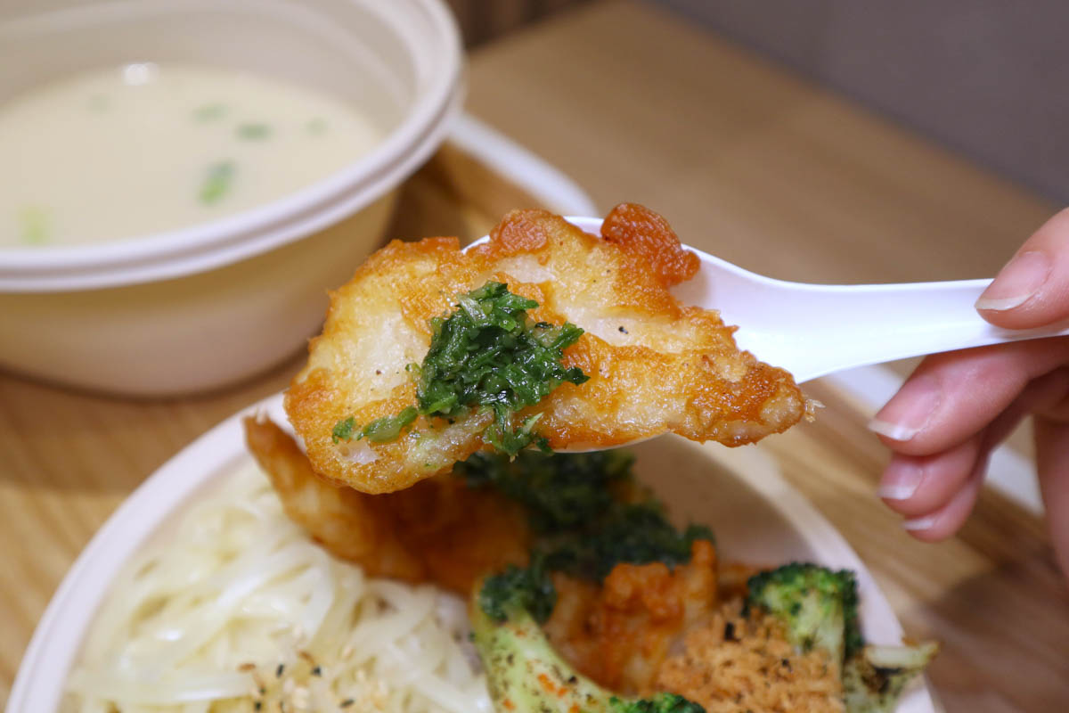 broth bowl - battered fish