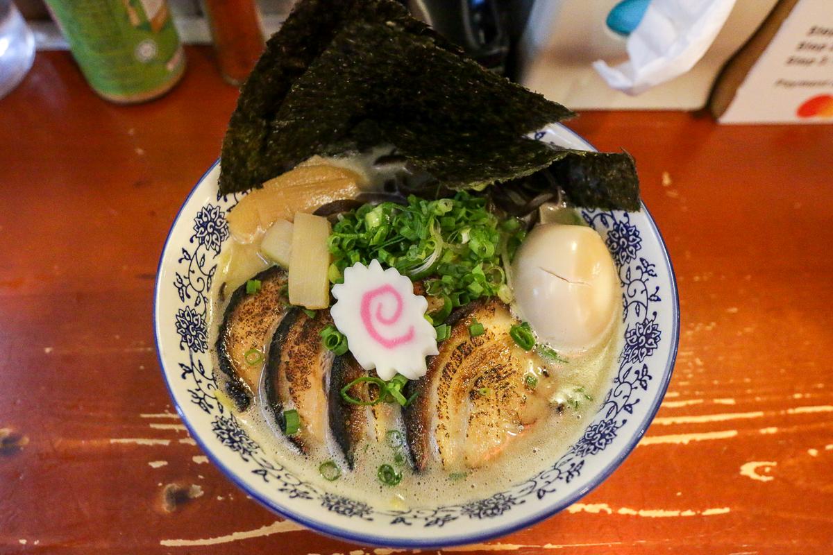 Ramen-ya - top down view of ramen Ramen-ya - top down view of ramen