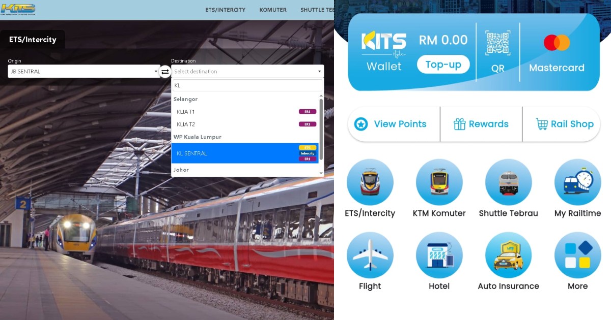 ETS jb to kl - booking methods