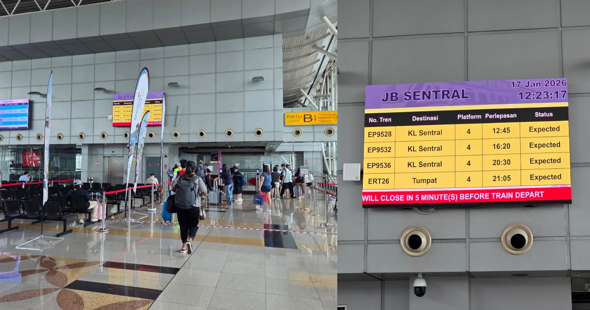 ETS jb to kl - boarding area
