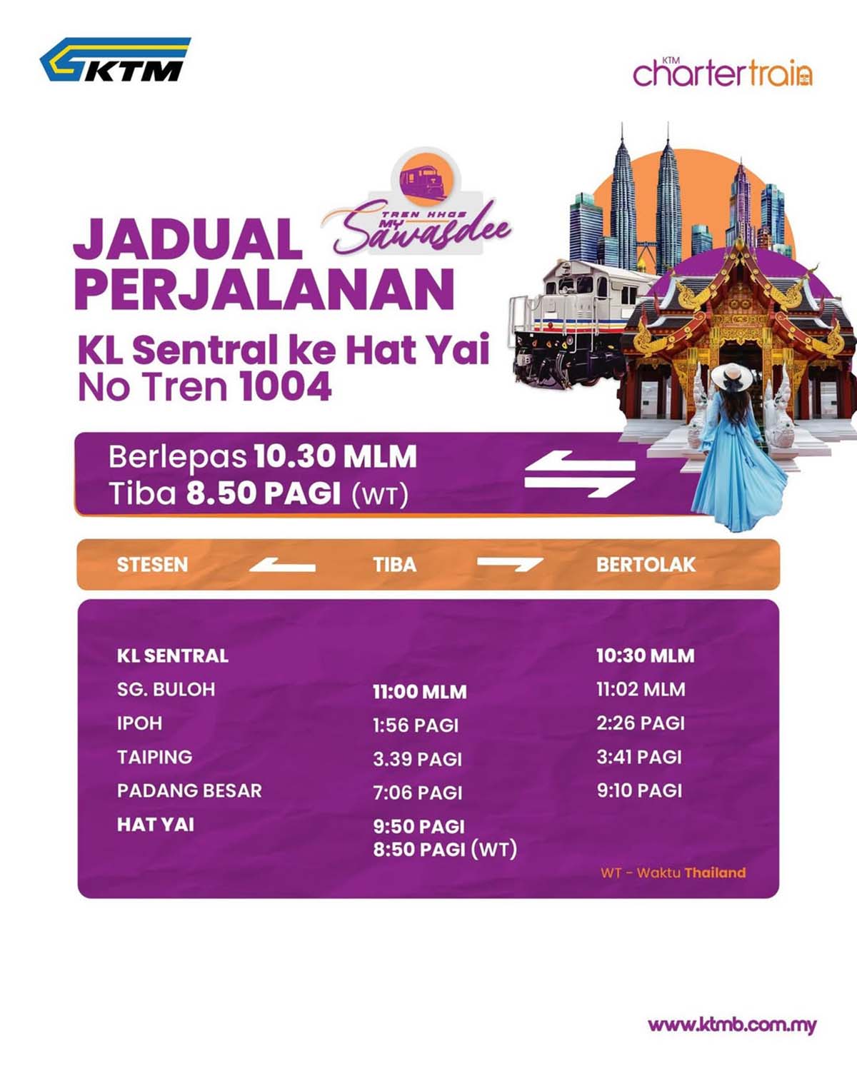 KTM KL Hatyai - Info 2