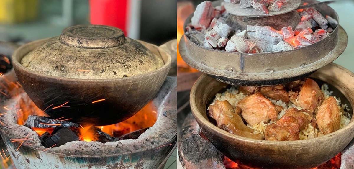 Heun Kee Claypot Chicken Rice - Charcoal cooking