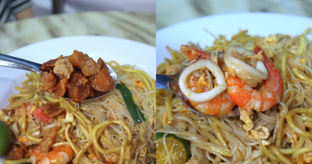 bugis fish head steamboat - hokkien mee elements