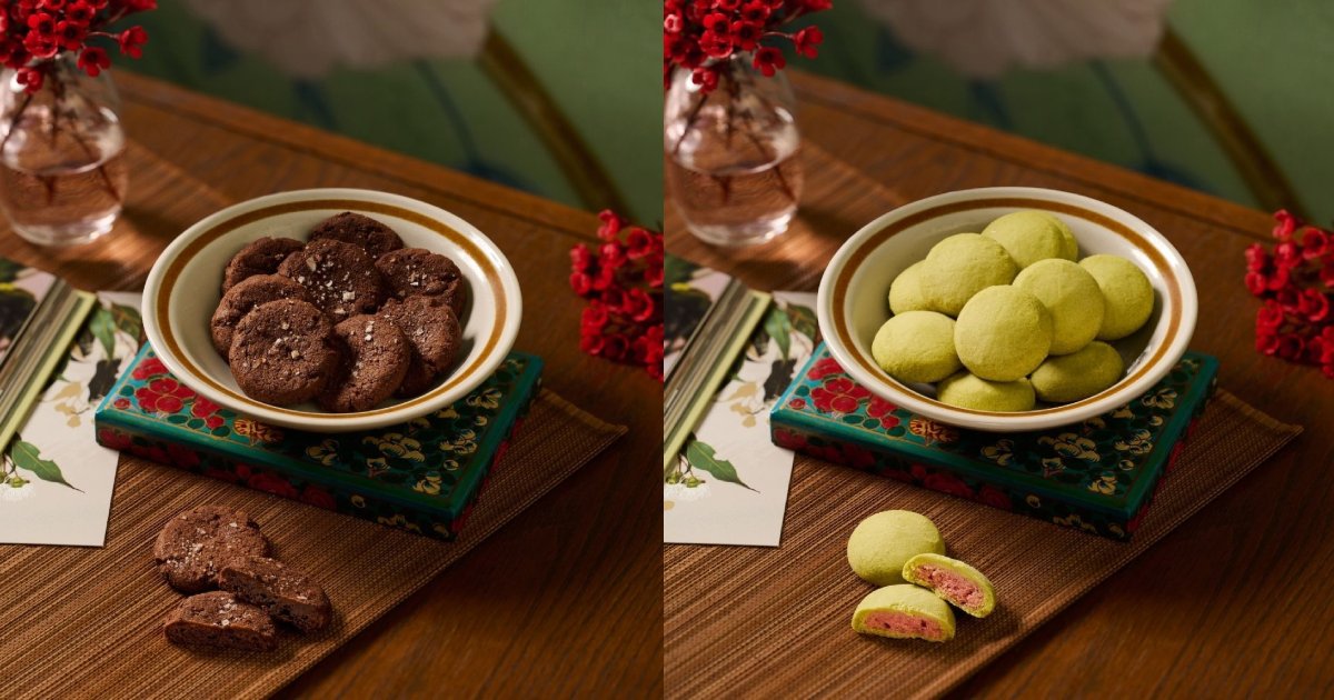 lalevain - chocolate and matcha cookies