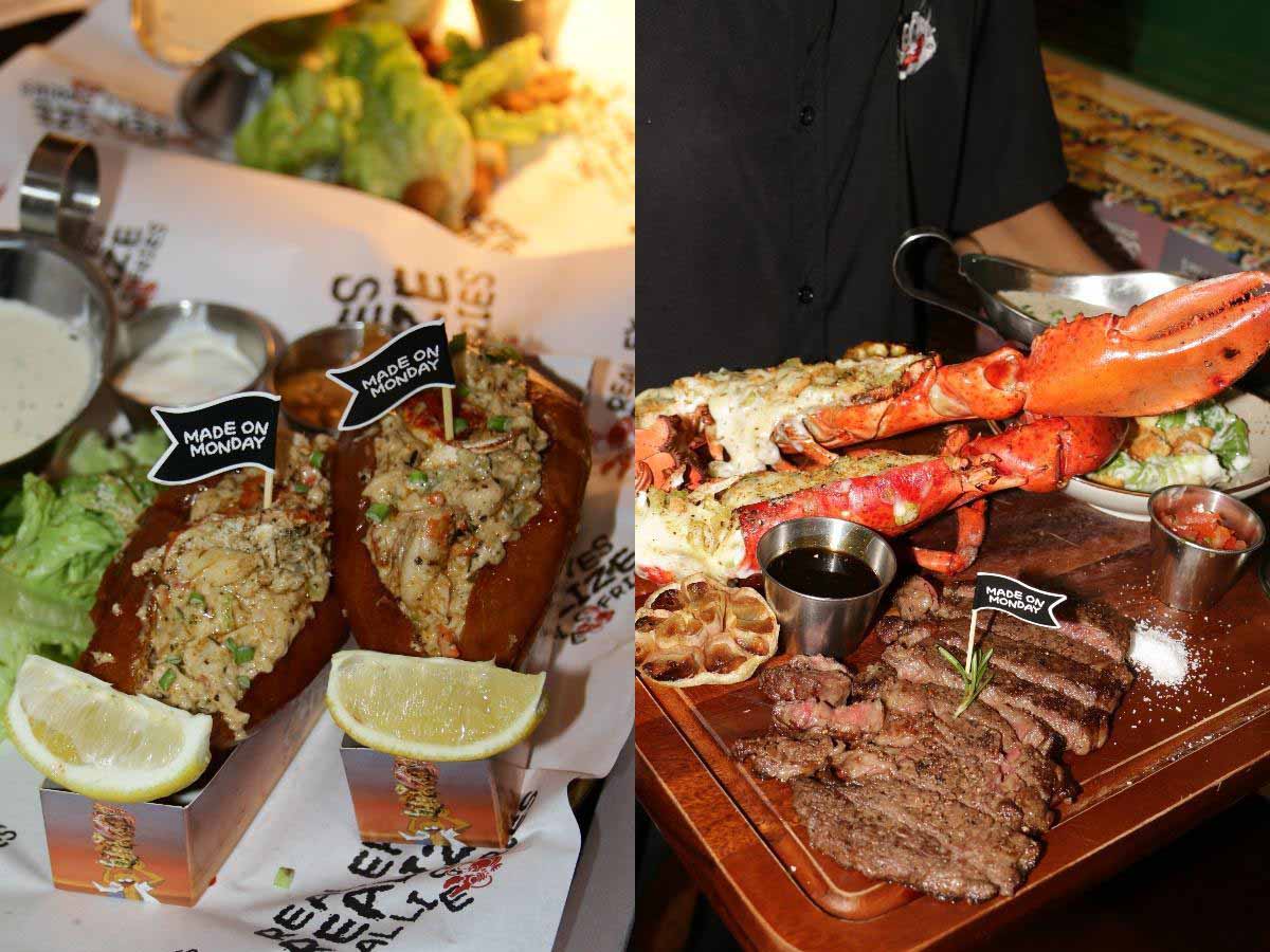 Made on Monday - Lobster roll & steak