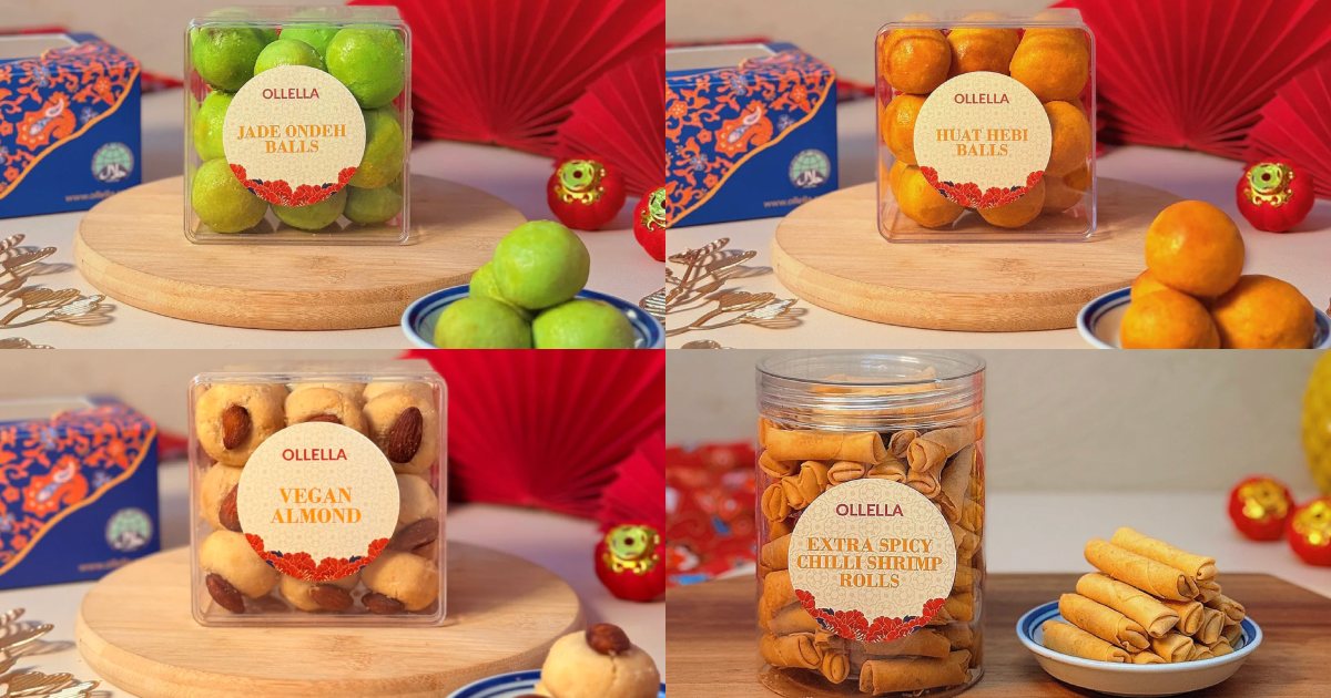 ollella - collage of pineapple rolls and savoury snacks