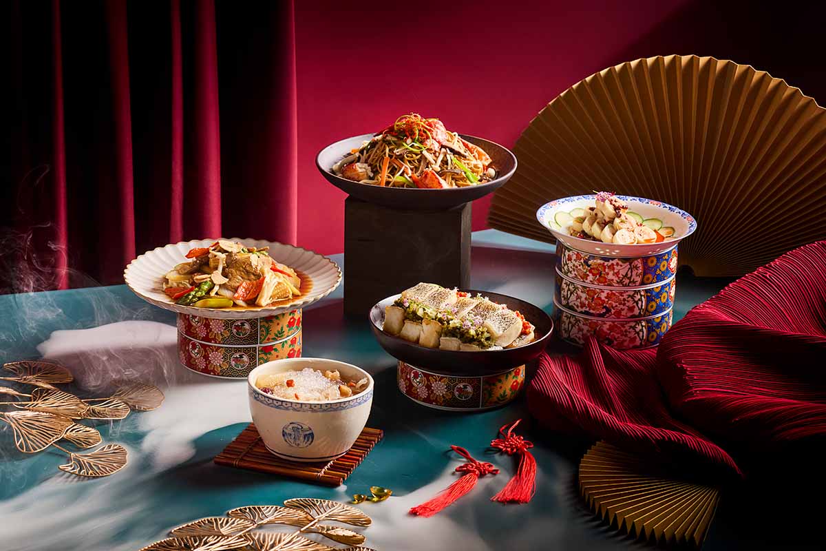 Chinese New Year Catering - purple sage Xi set